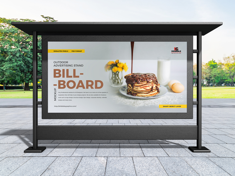 Large outdoor billboard advertising